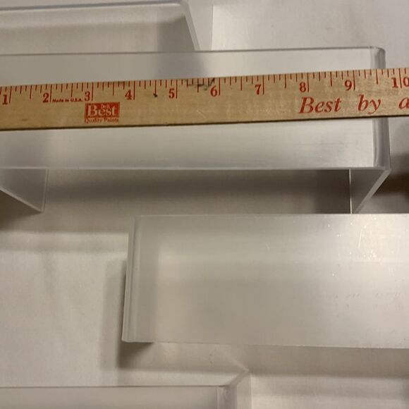 10 piece set of clear acrylic display risers 5 sizes for candy or jewelry, etc. - Picture 6 of 14